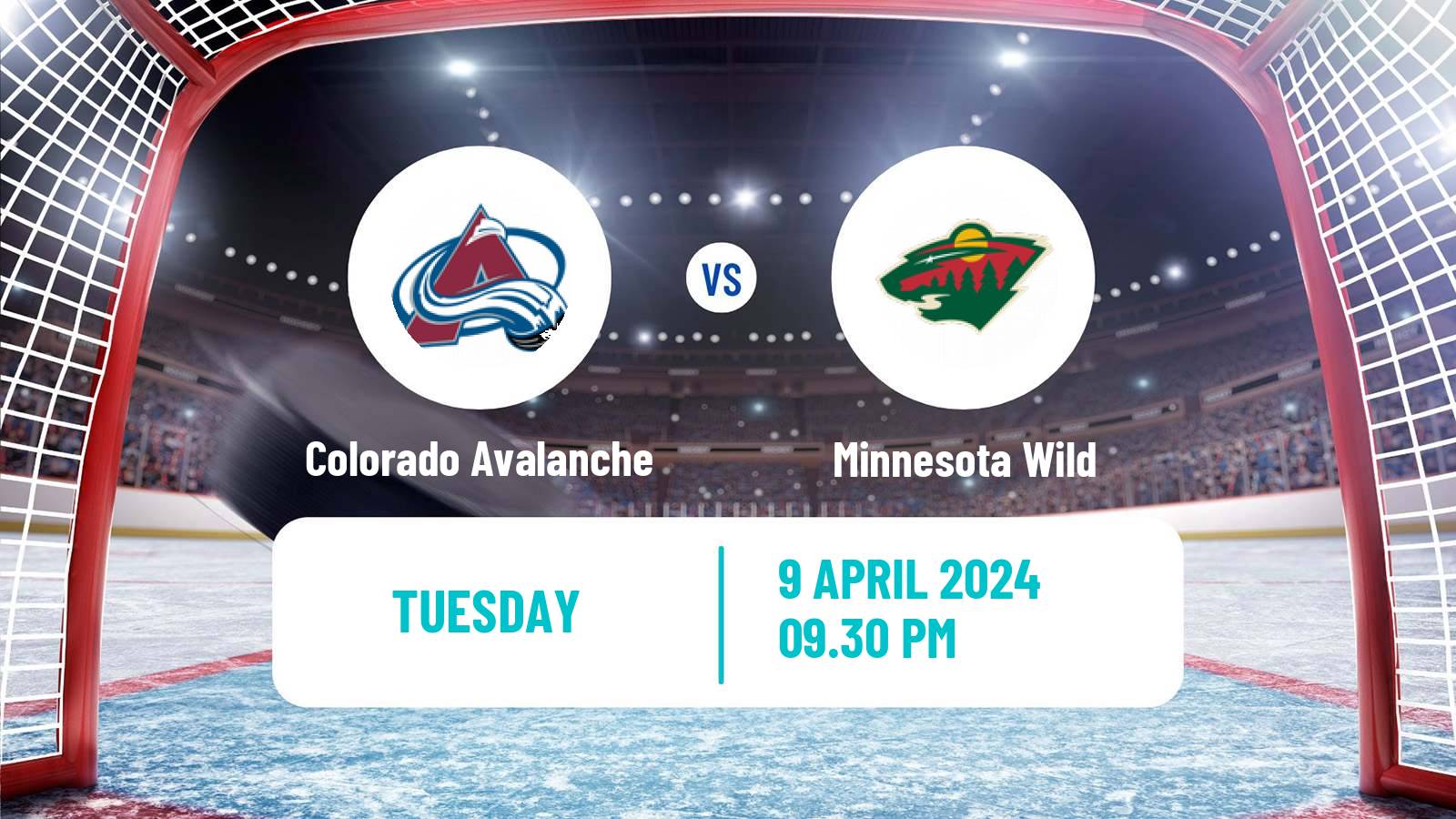 Hockey NHL Colorado Avalanche - Minnesota Wild