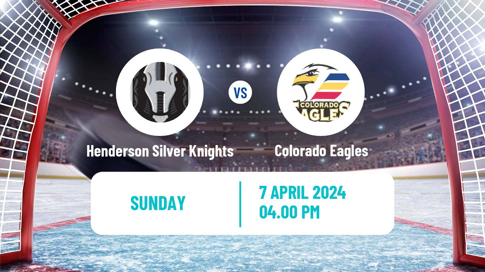 Hockey AHL Henderson Silver Knights - Colorado Eagles