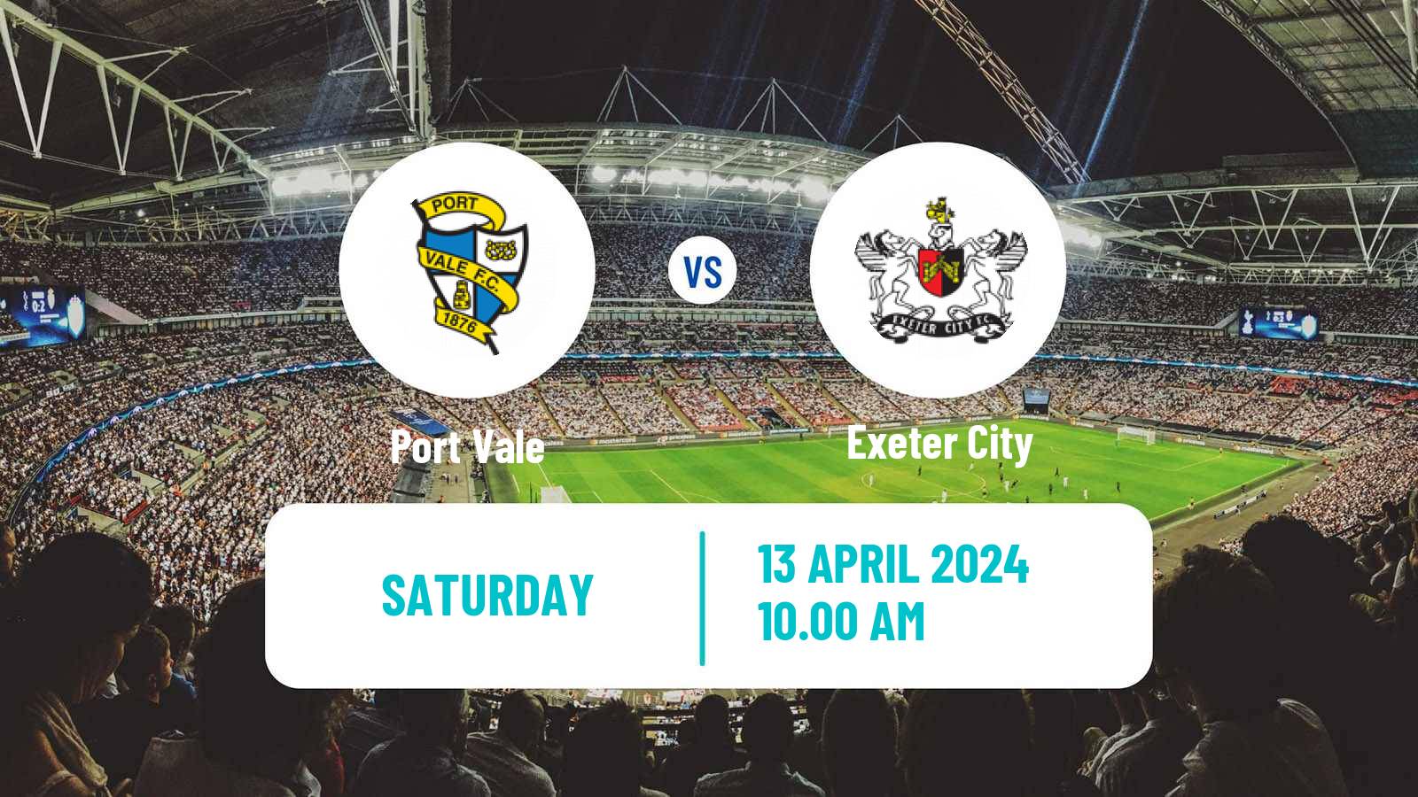 Soccer English League One Port Vale - Exeter City