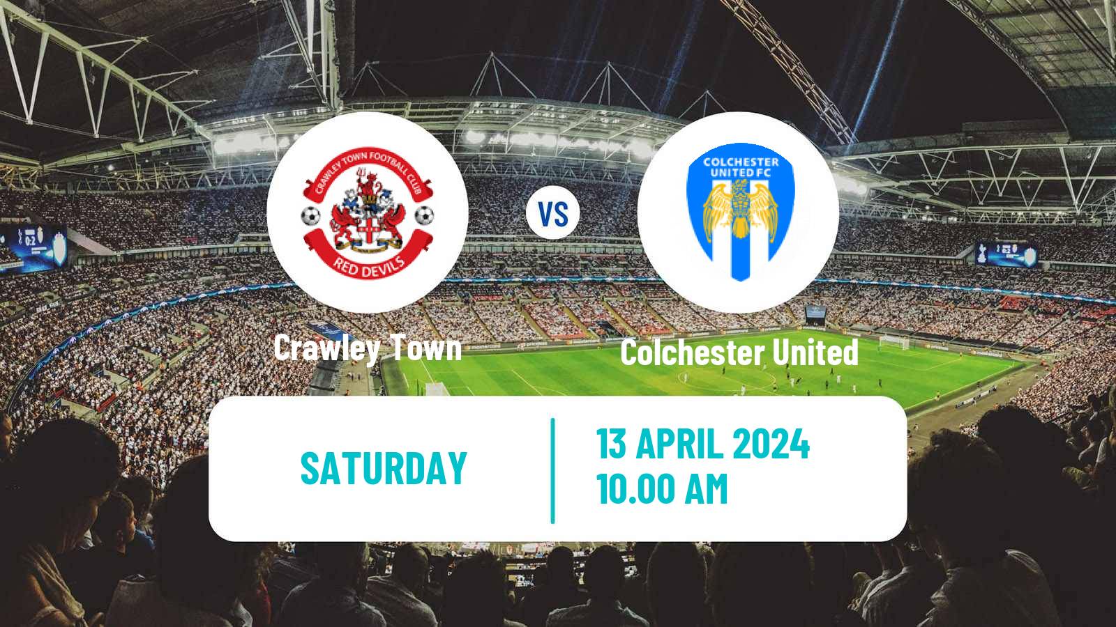 Soccer English League Two Crawley Town - Colchester United