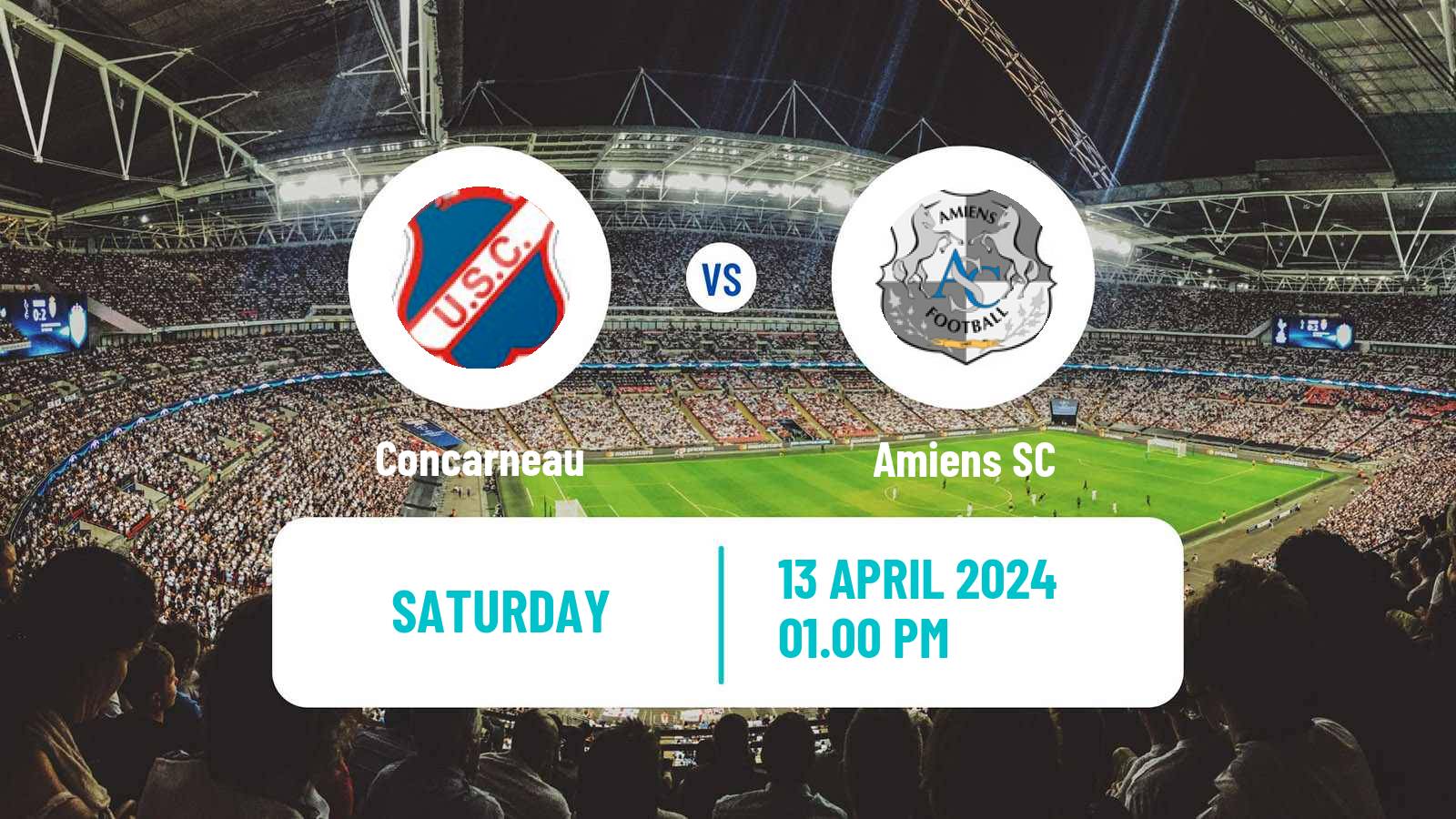 Soccer French Ligue 2 Concarneau - Amiens