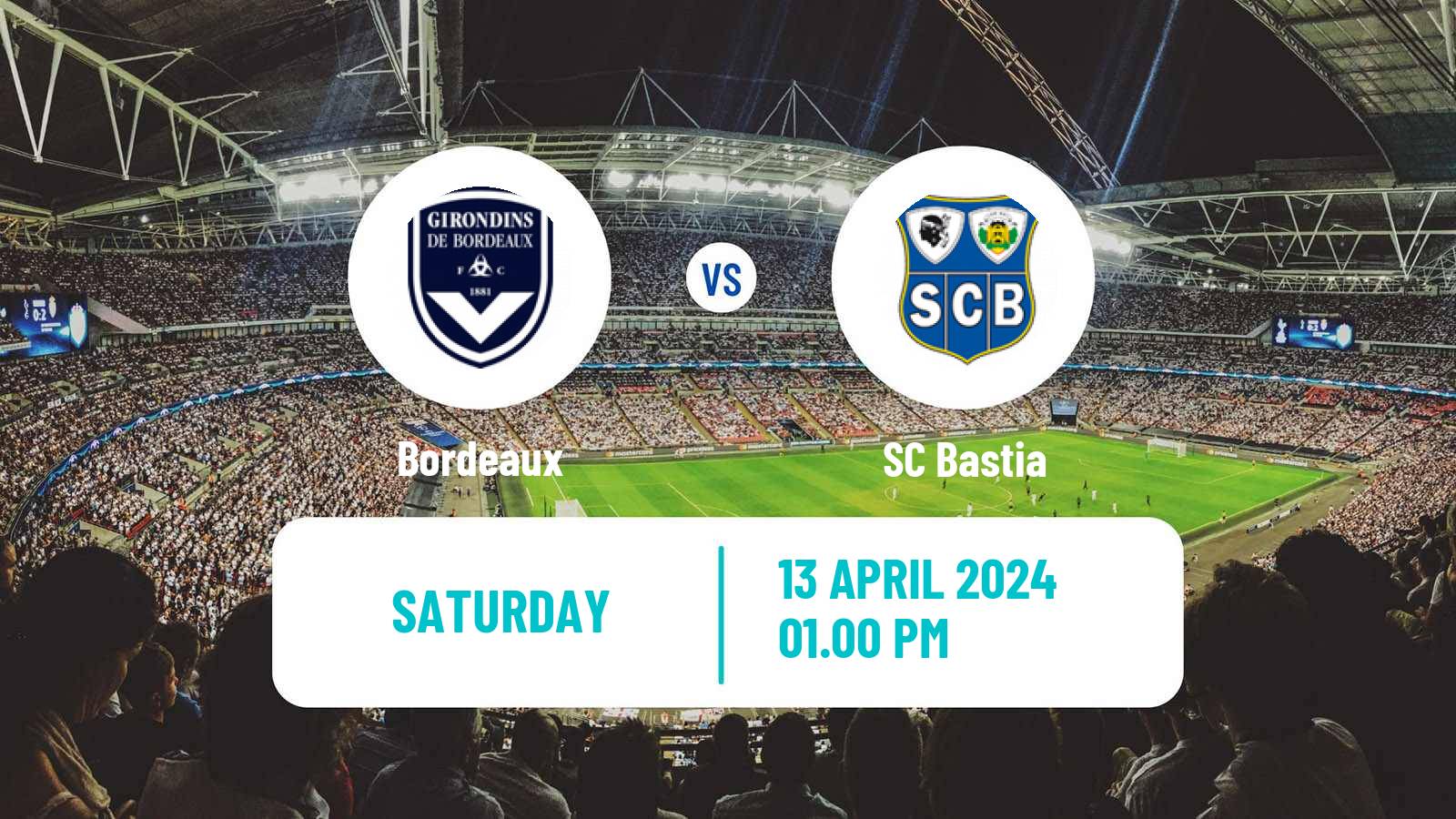 Soccer French Ligue 2 Bordeaux - Bastia