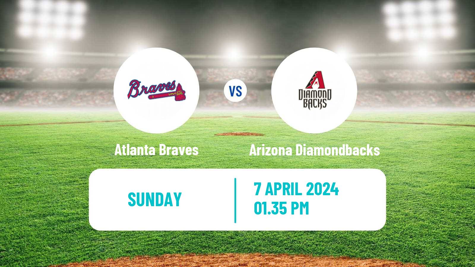 Baseball MLB Atlanta Braves - Arizona Diamondbacks