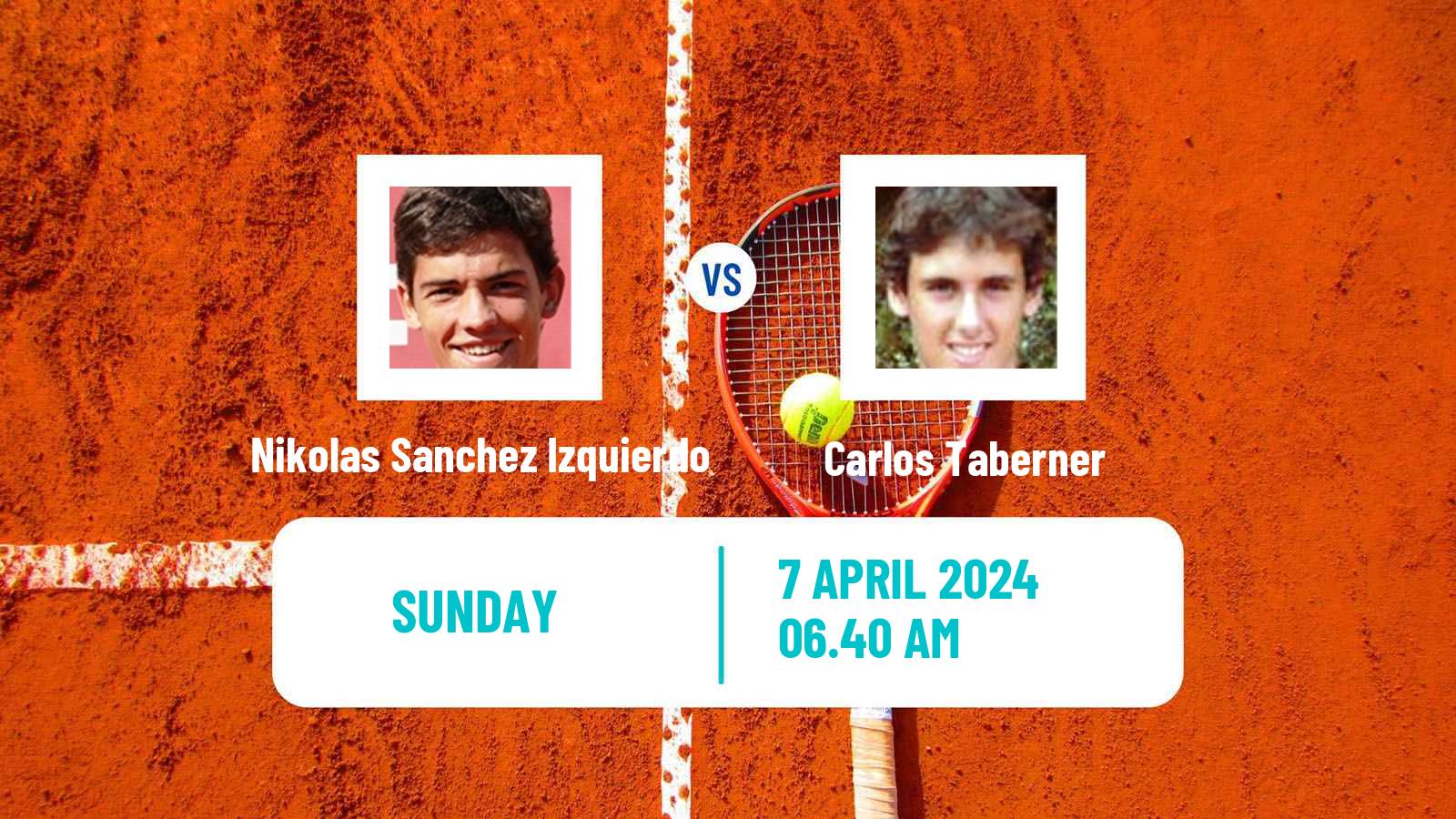 Tennis Madrid Challenger Men Nikolas Sanchez Izquierdo - Carlos Taberner