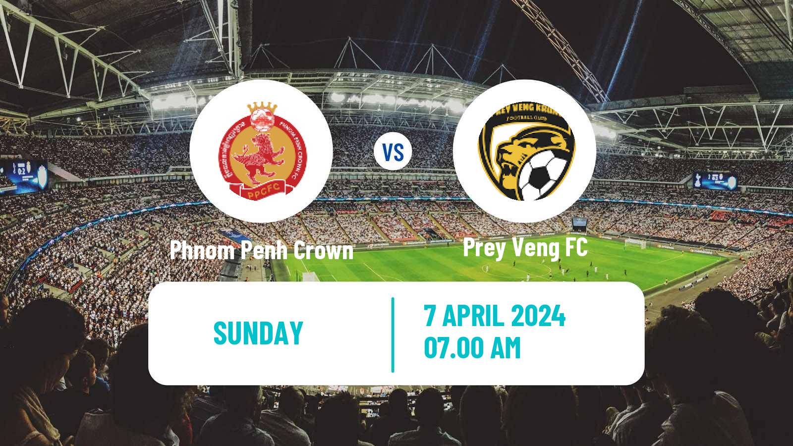 Soccer Cambodian CPL Phnom Penh Crown - Prey Veng