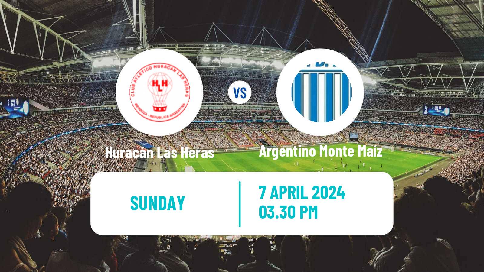 Soccer Argentinian Torneo Federal Huracán Las Heras - Argentino Monte Maíz