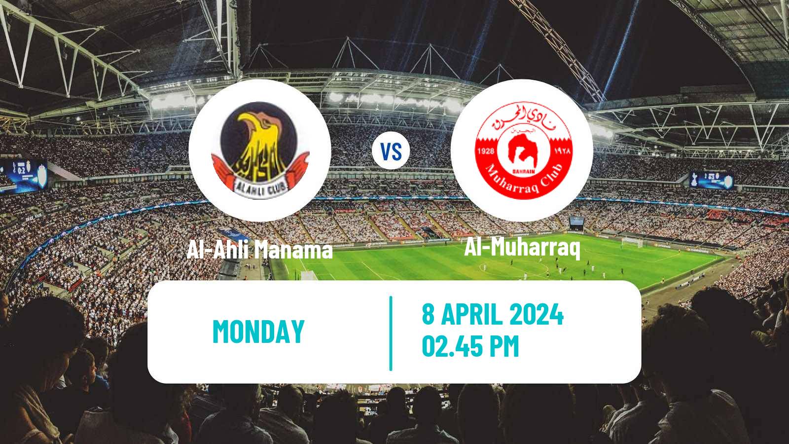 Soccer Bahraini Premier League Al-Ahli Manama - Al-Muharraq