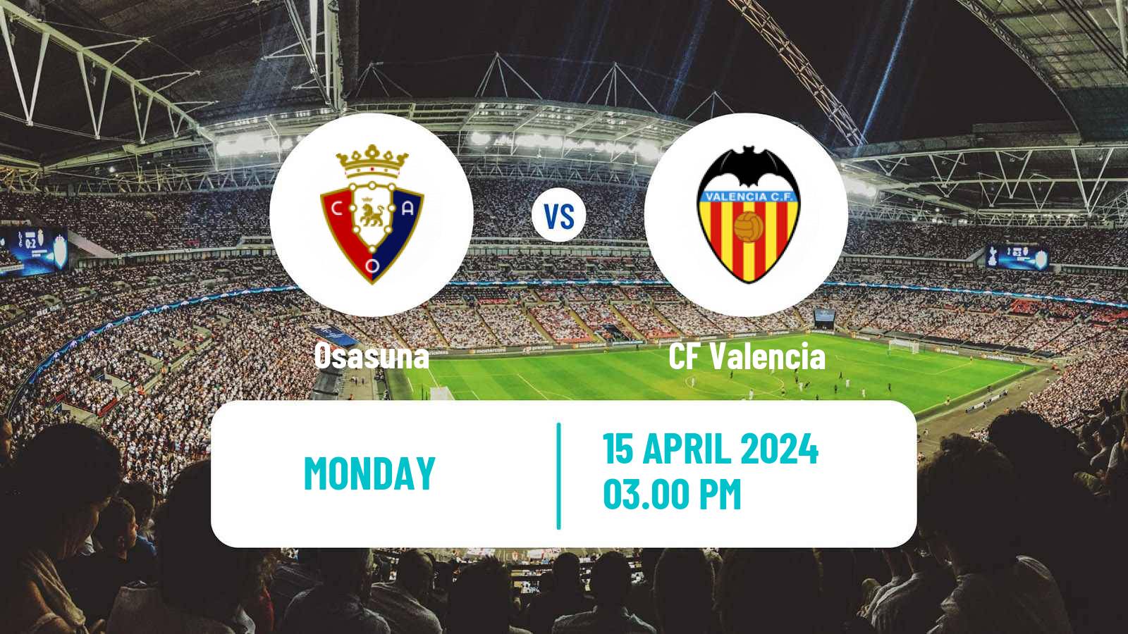 Soccer Spanish LaLiga Osasuna - Valencia