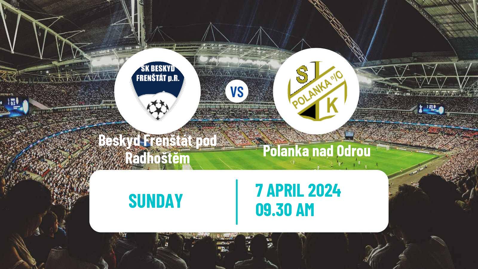 Soccer Czech Division F Beskyd Frenštát pod Radhoštěm - Polanka nad Odrou