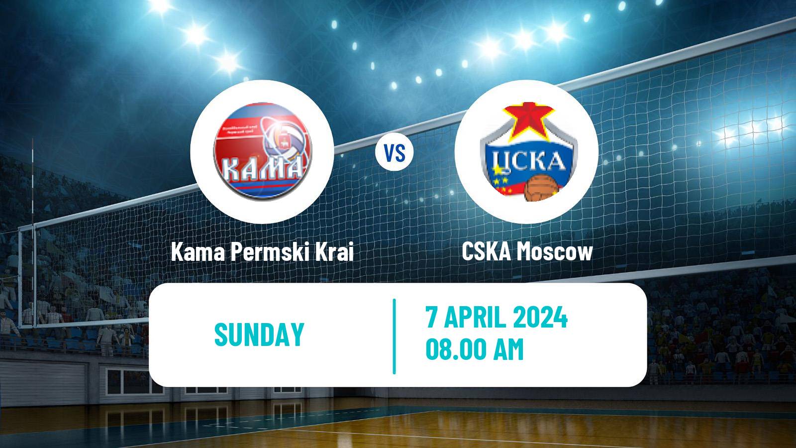 Volleyball Russian Vysshaya League A Volleyball Kama Permski Krai - CSKA Moscow