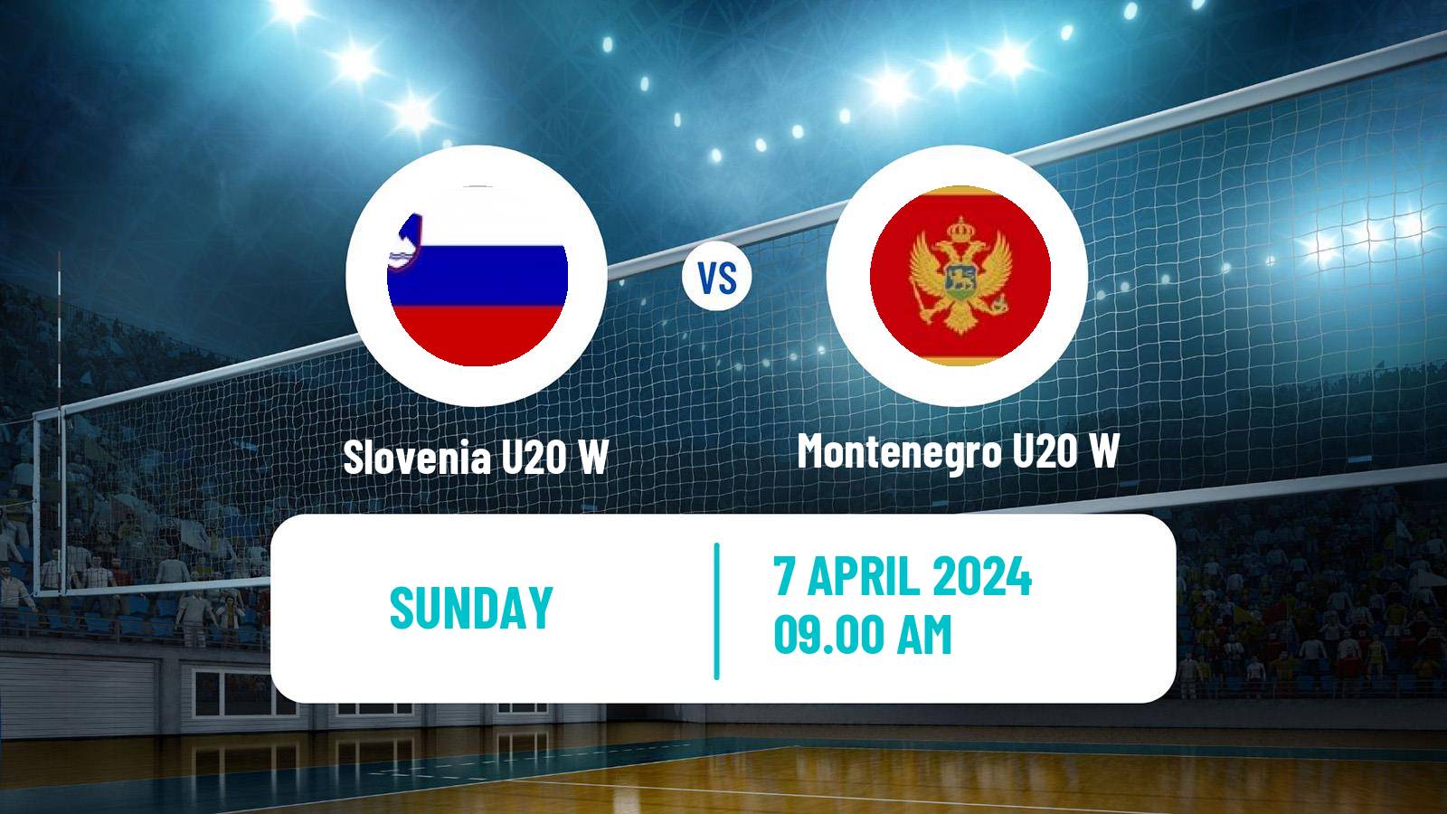 Volleyball European Championship U20 Volleyball Women Slovenia U20 W - Montenegro U20 W