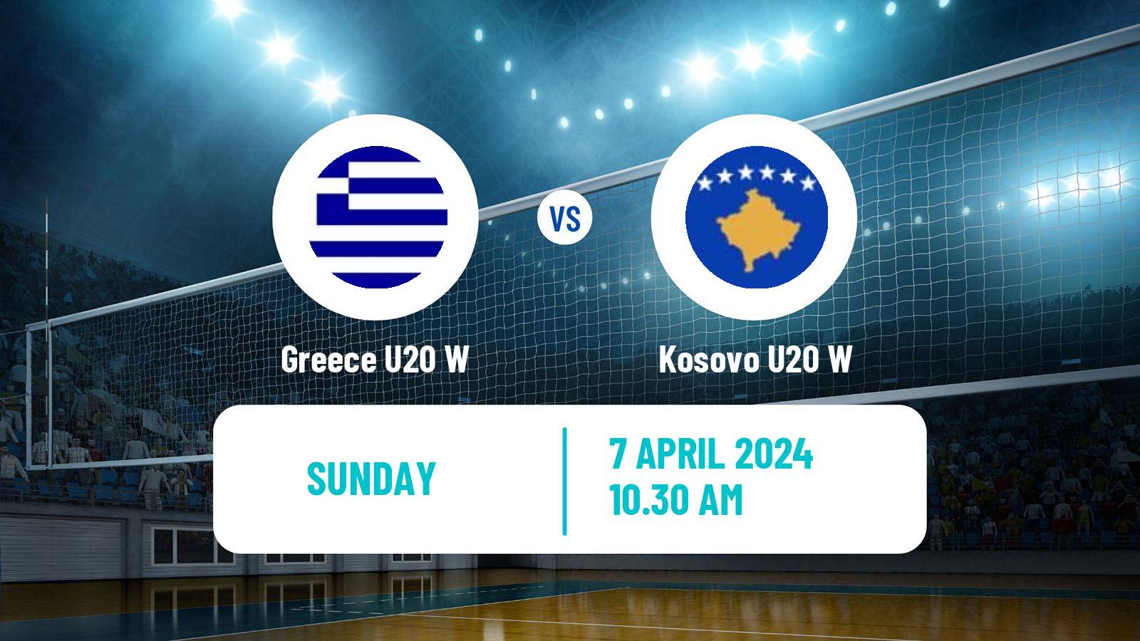 Volleyball European Championship U20 Volleyball Women Greece U20 W - Kosovo U20 W