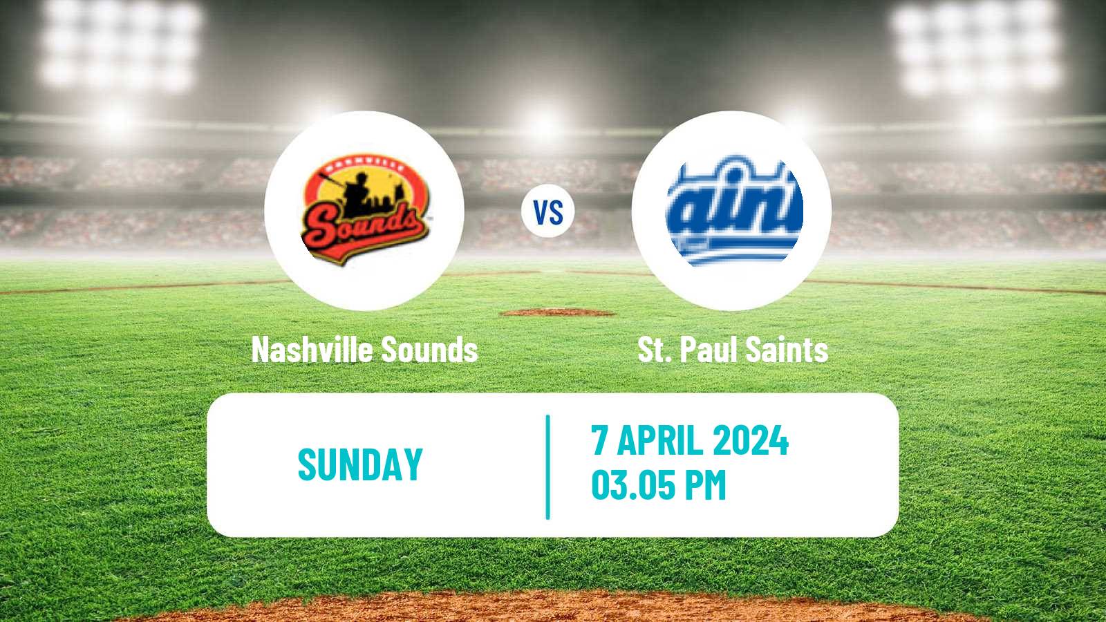 Baseball IL Nashville Sounds - St. Paul Saints