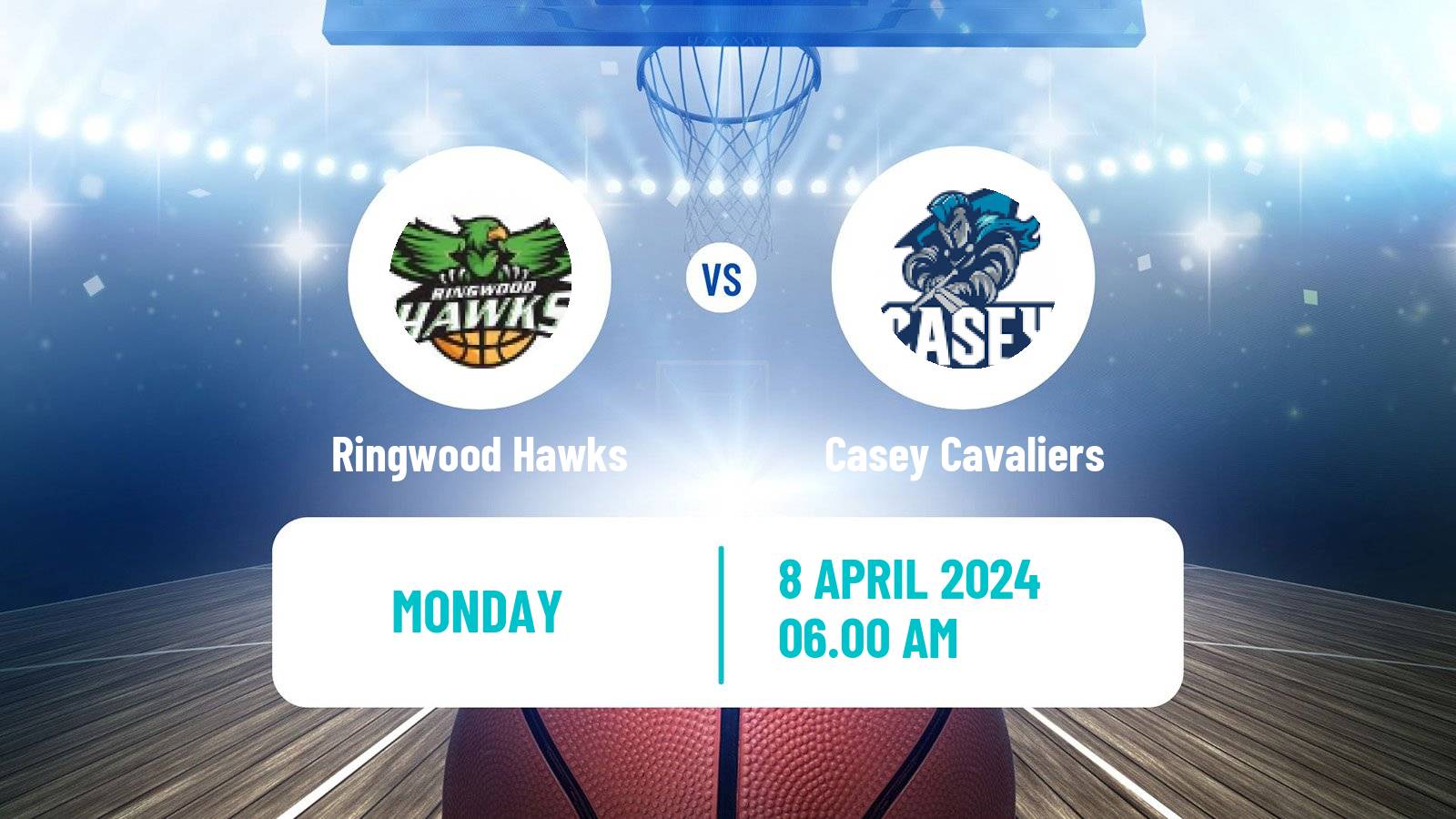 Basketball Australian NBL1 South Ringwood Hawks - Casey Cavaliers