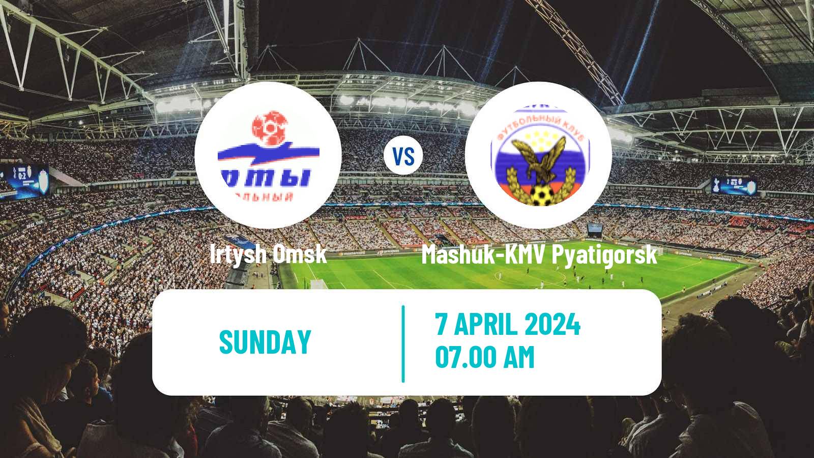 Soccer Russian FNL 2 Division A Silver Irtysh Omsk - Mashuk-KMV Pyatigorsk