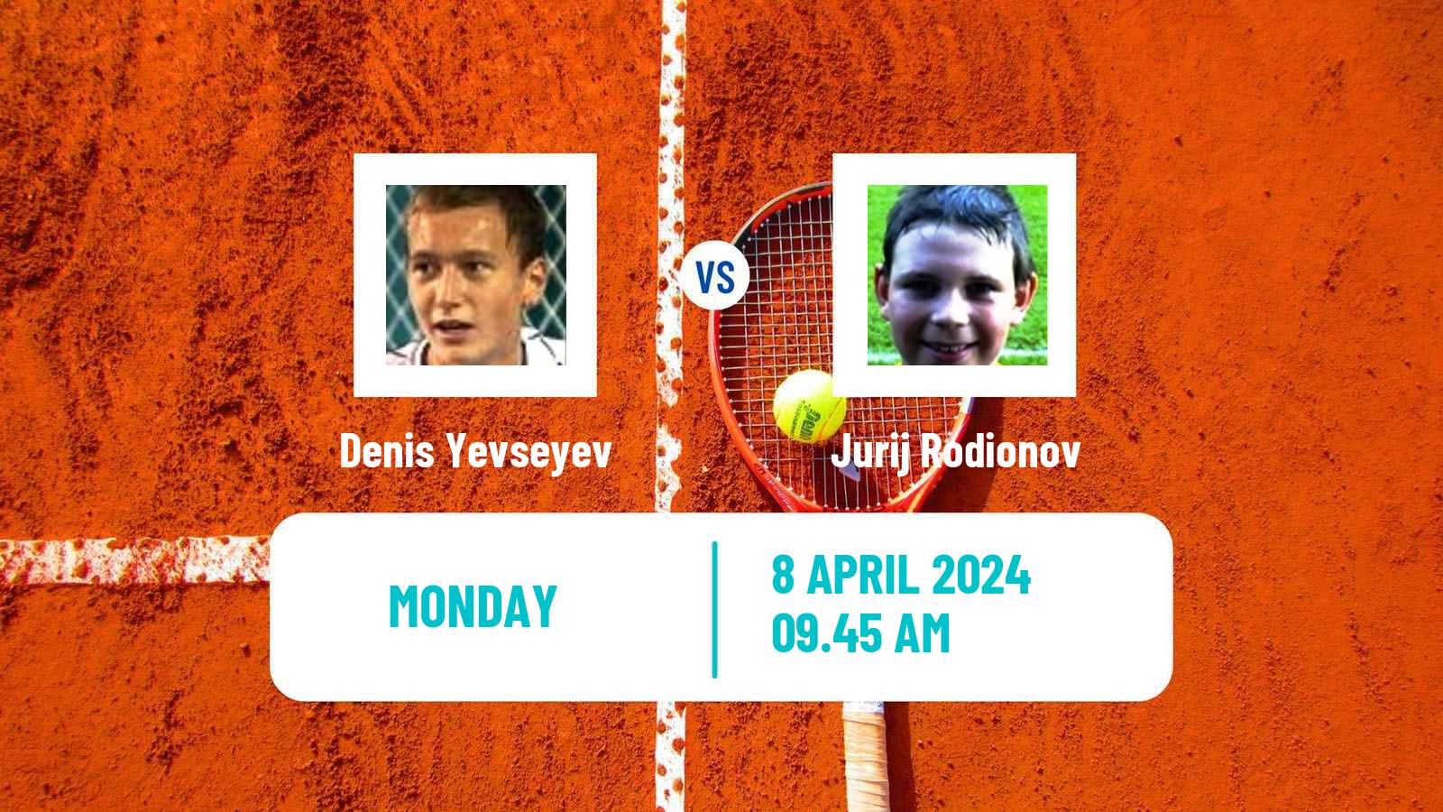 Tennis Madrid Challenger Men Denis Yevseyev - Jurij Rodionov