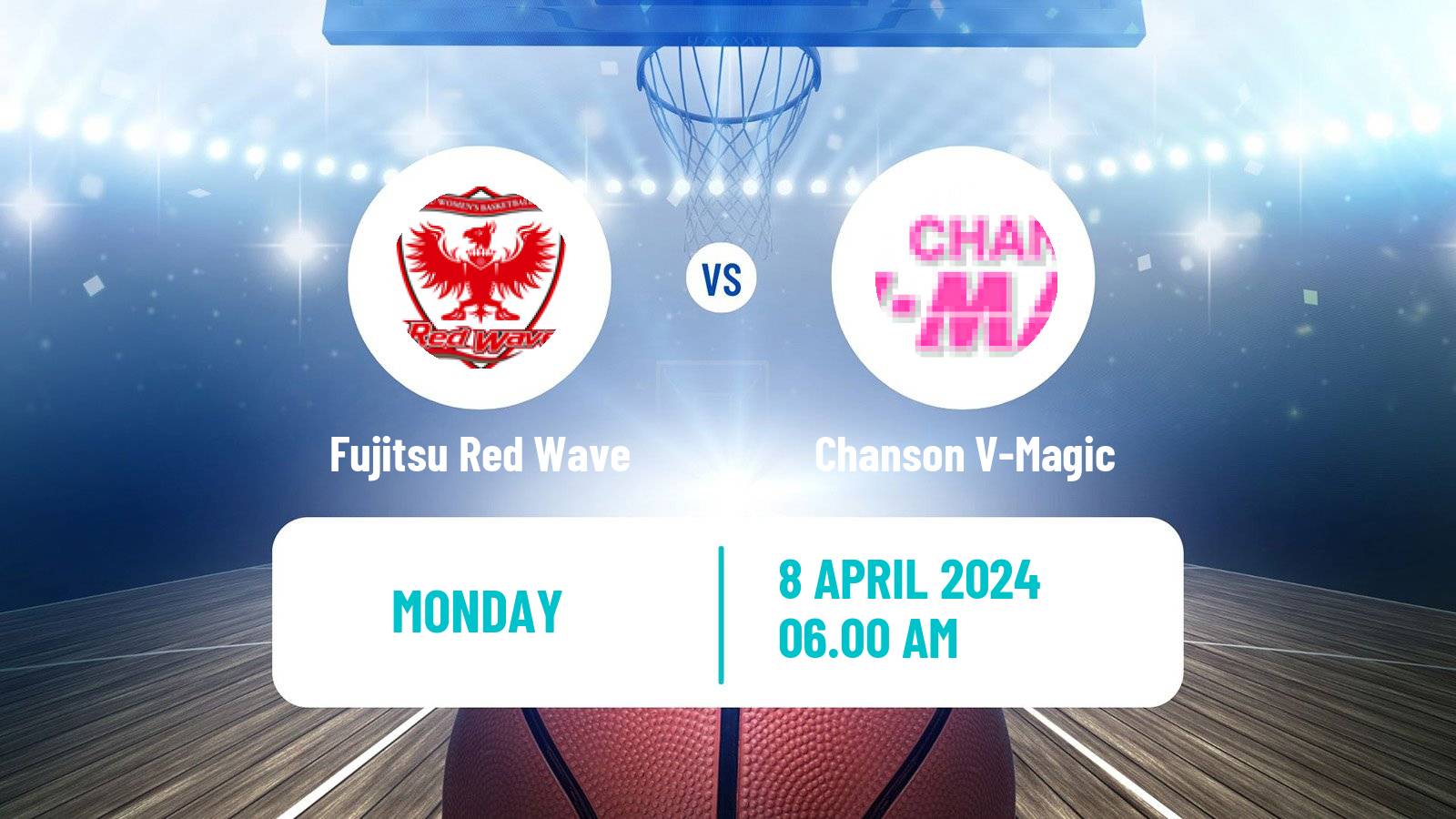 Basketball Japan W League Basketball Fujitsu Red Wave - Chanson V-Magic