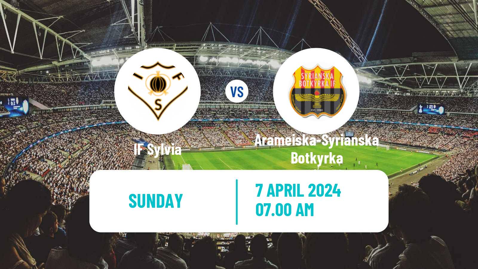 Soccer Swedish Division 2 - Södra Svealand Sylvia - Arameiska-Syrianska Botkyrka
