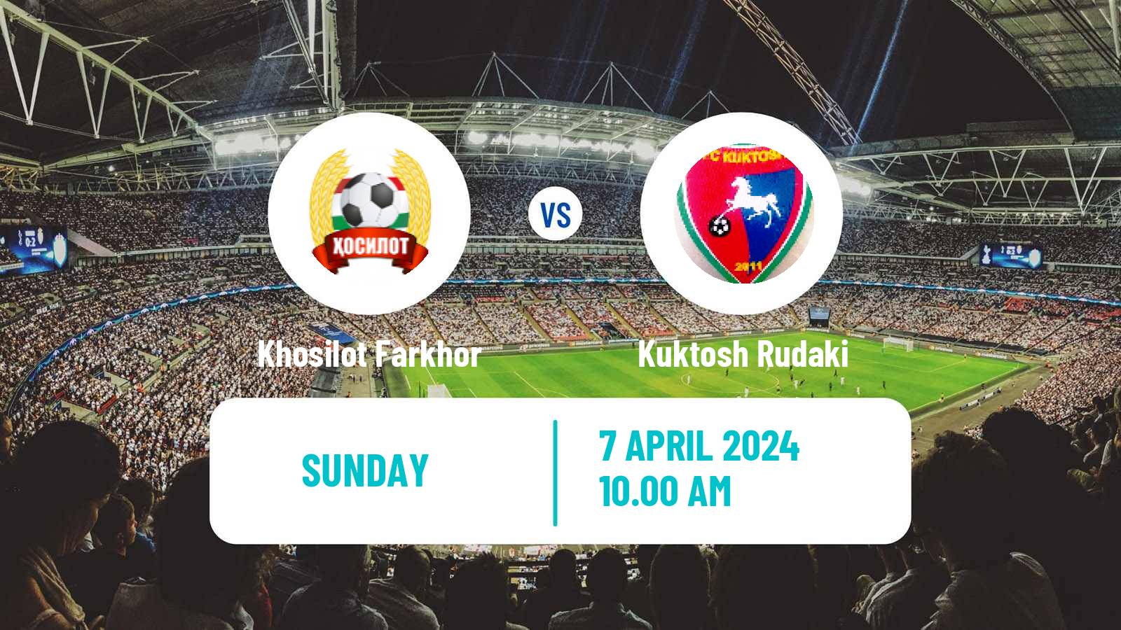 Soccer Tajik League Khosilot Farkhor - Kuktosh Rudaki