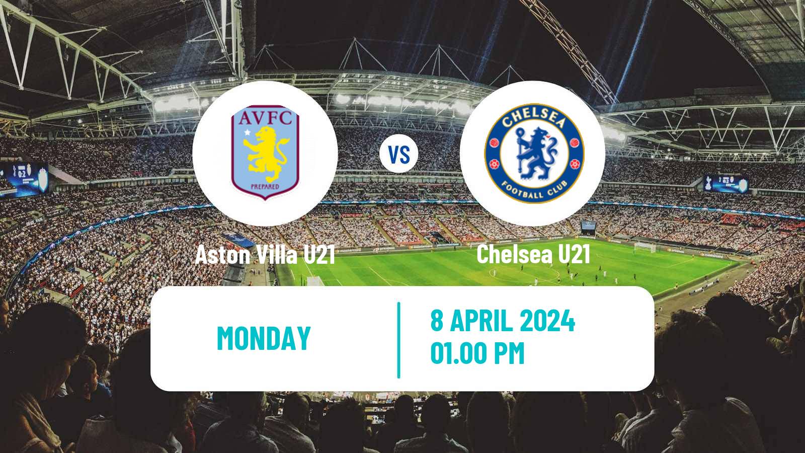 Soccer English Premier League 2 Aston Villa U21 - Chelsea U21