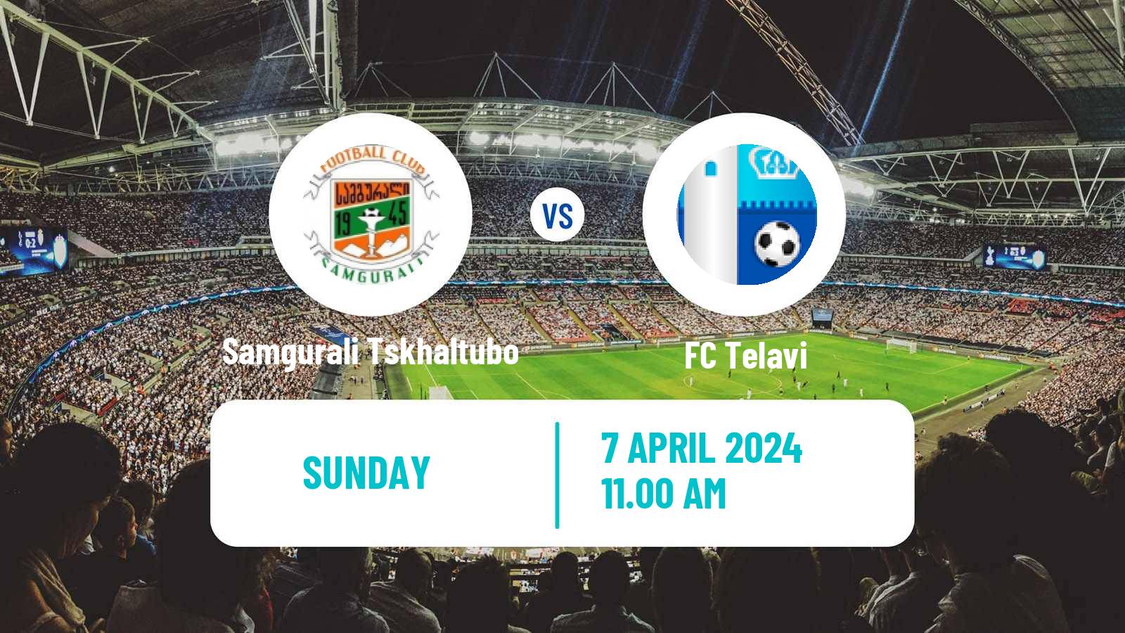 Soccer Georgian Erovnuli Liga Samgurali Tskhaltubo - Telavi