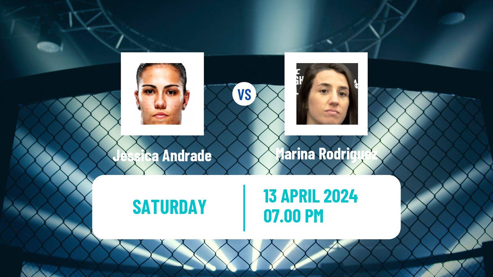 MMA Strawweight UFC Women Jessica Andrade - Marina Rodriguez