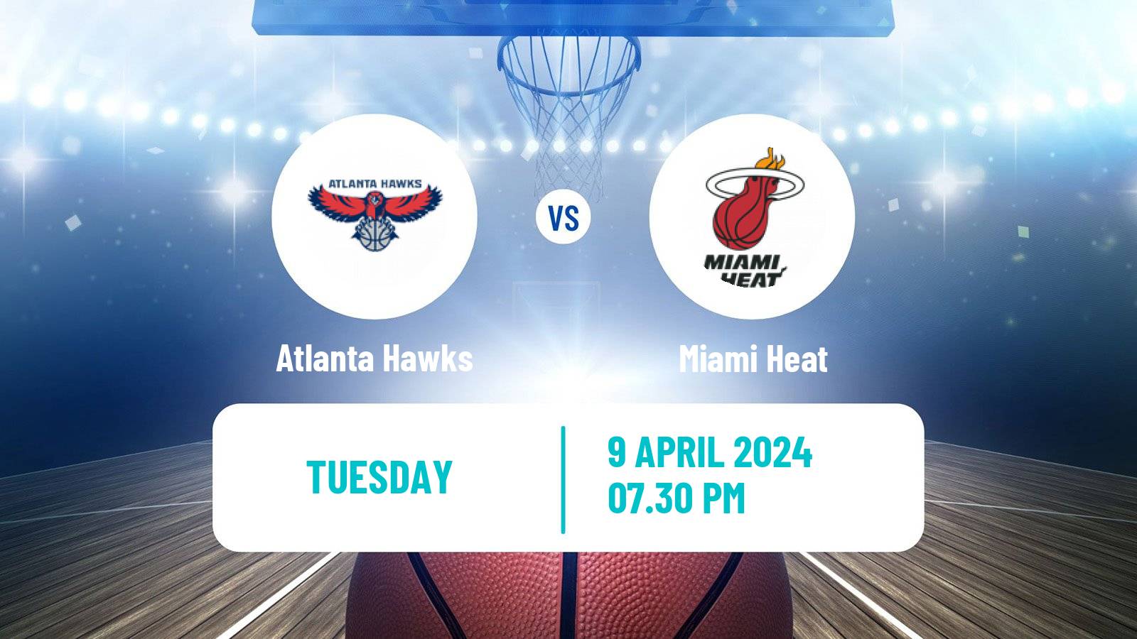 Basketball NBA Atlanta Hawks - Miami Heat