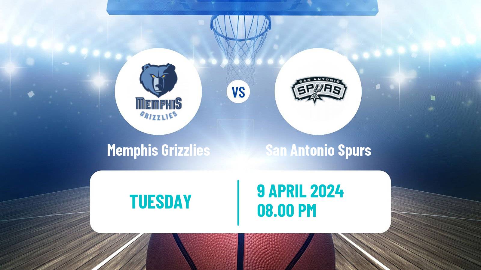 Basketball NBA Memphis Grizzlies - San Antonio Spurs