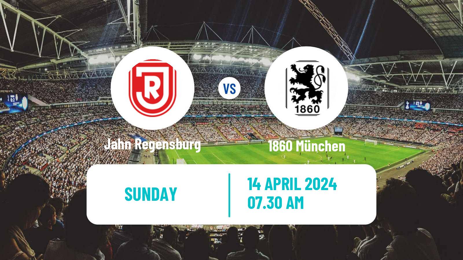 Soccer German 3 Bundesliga Jahn Regensburg - 1860 München