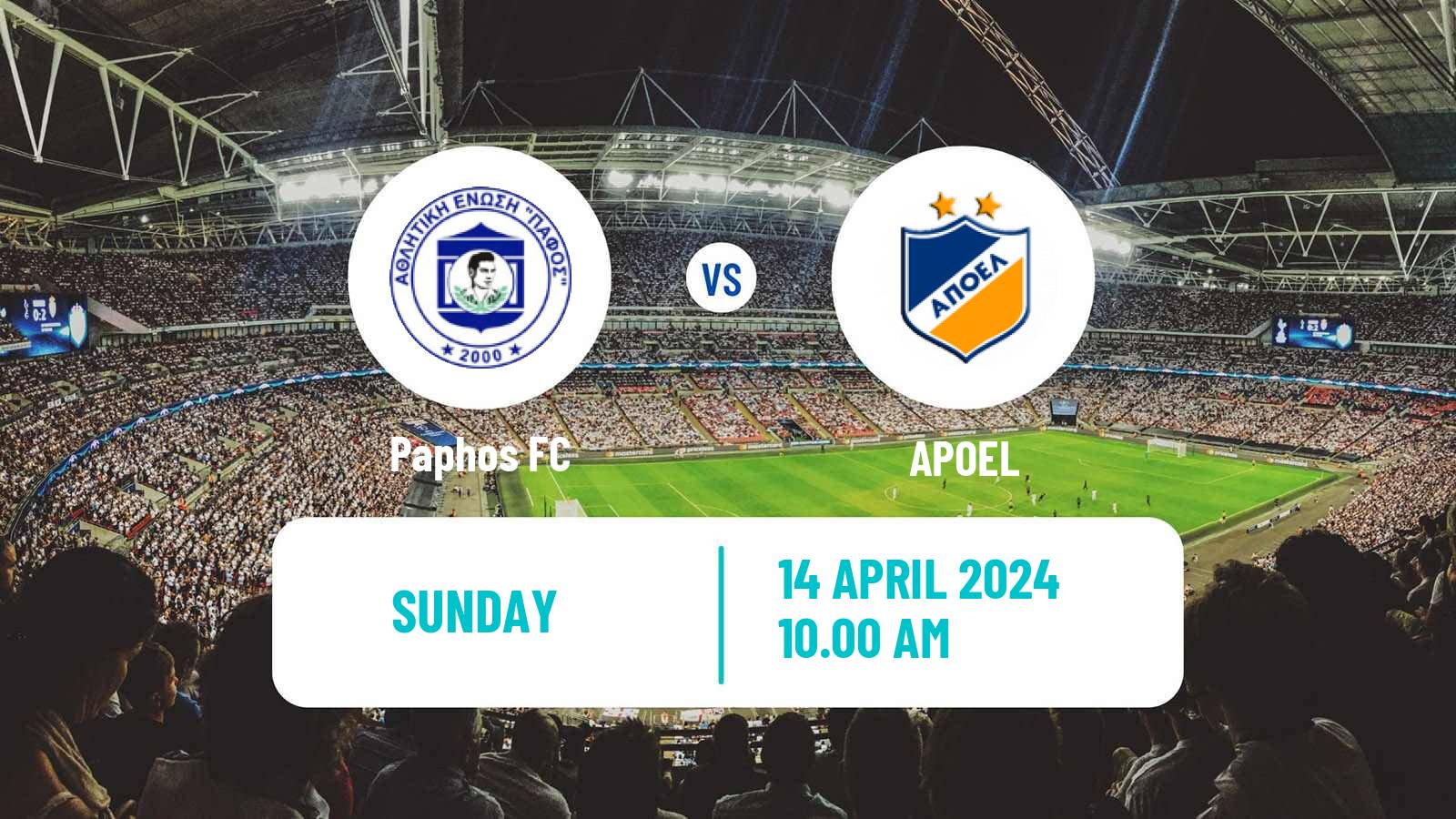 Soccer Cypriot First Division Paphos - APOEL