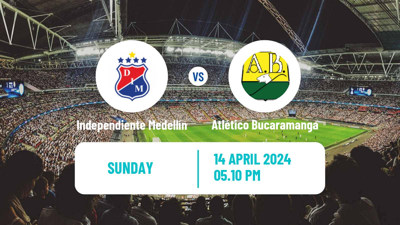 Soccer Colombian Primera A Independiente Medellín - Atlético Bucaramanga