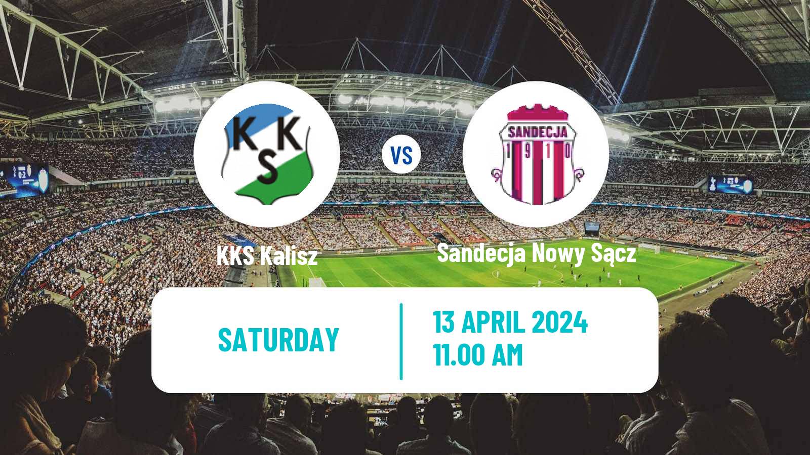 Soccer Polish Division 2 KKS Kalisz - Sandecja Nowy Sącz