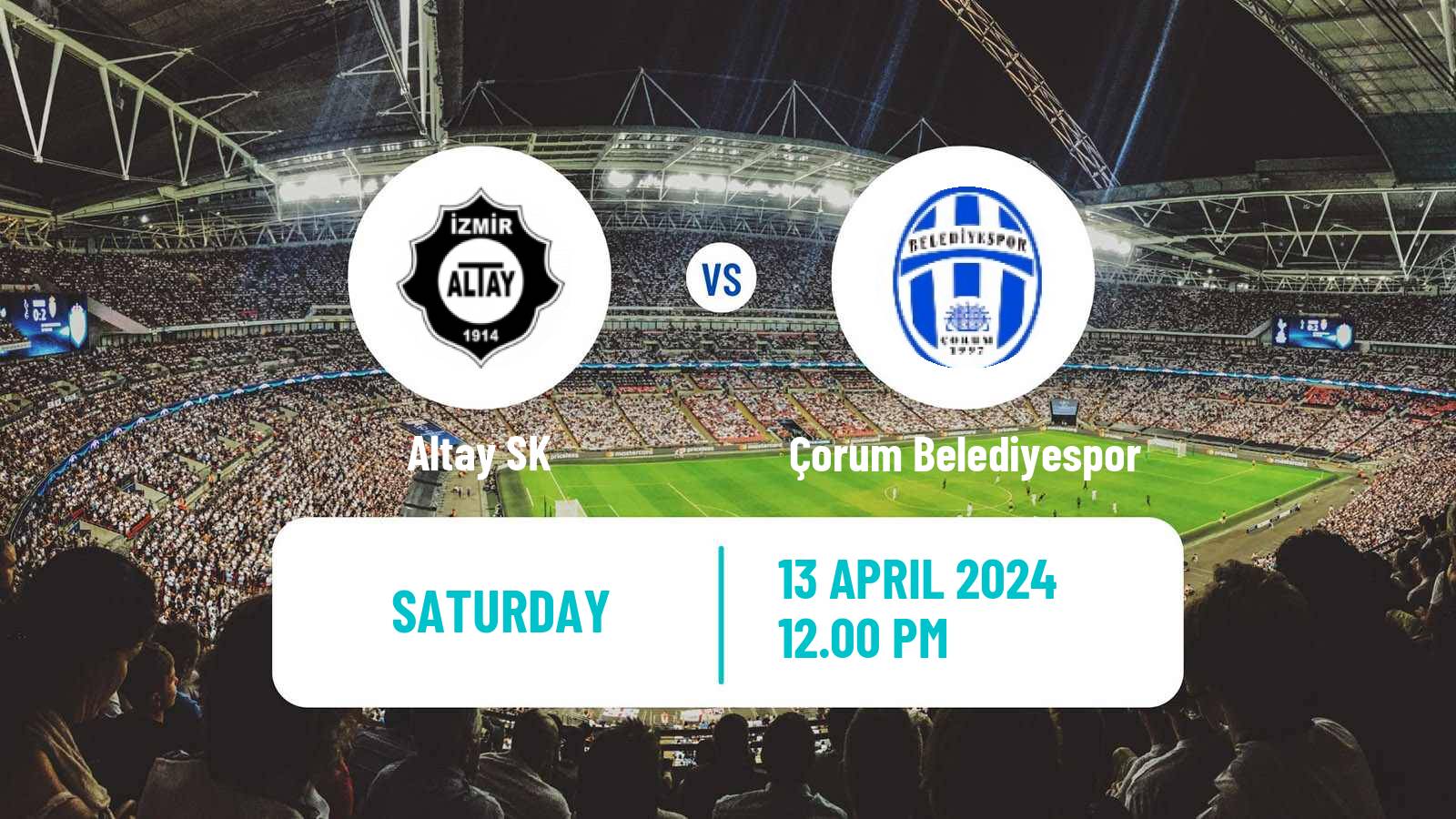 Soccer Turkish First League Altay - Çorum Belediyespor