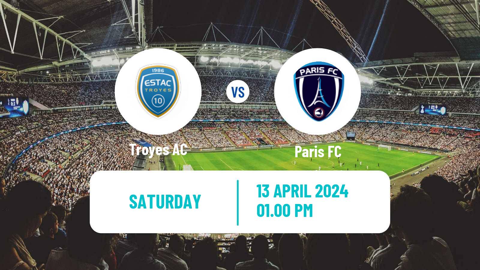 Soccer French Ligue 2 Troyes - Paris FC