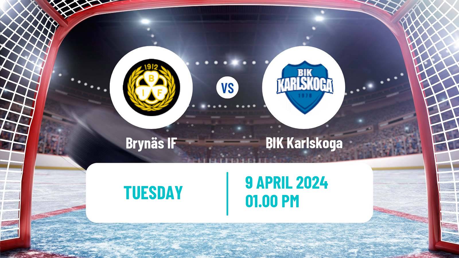 Hockey Swedish Hockey Allsvenskan Brynäs - BIK Karlskoga