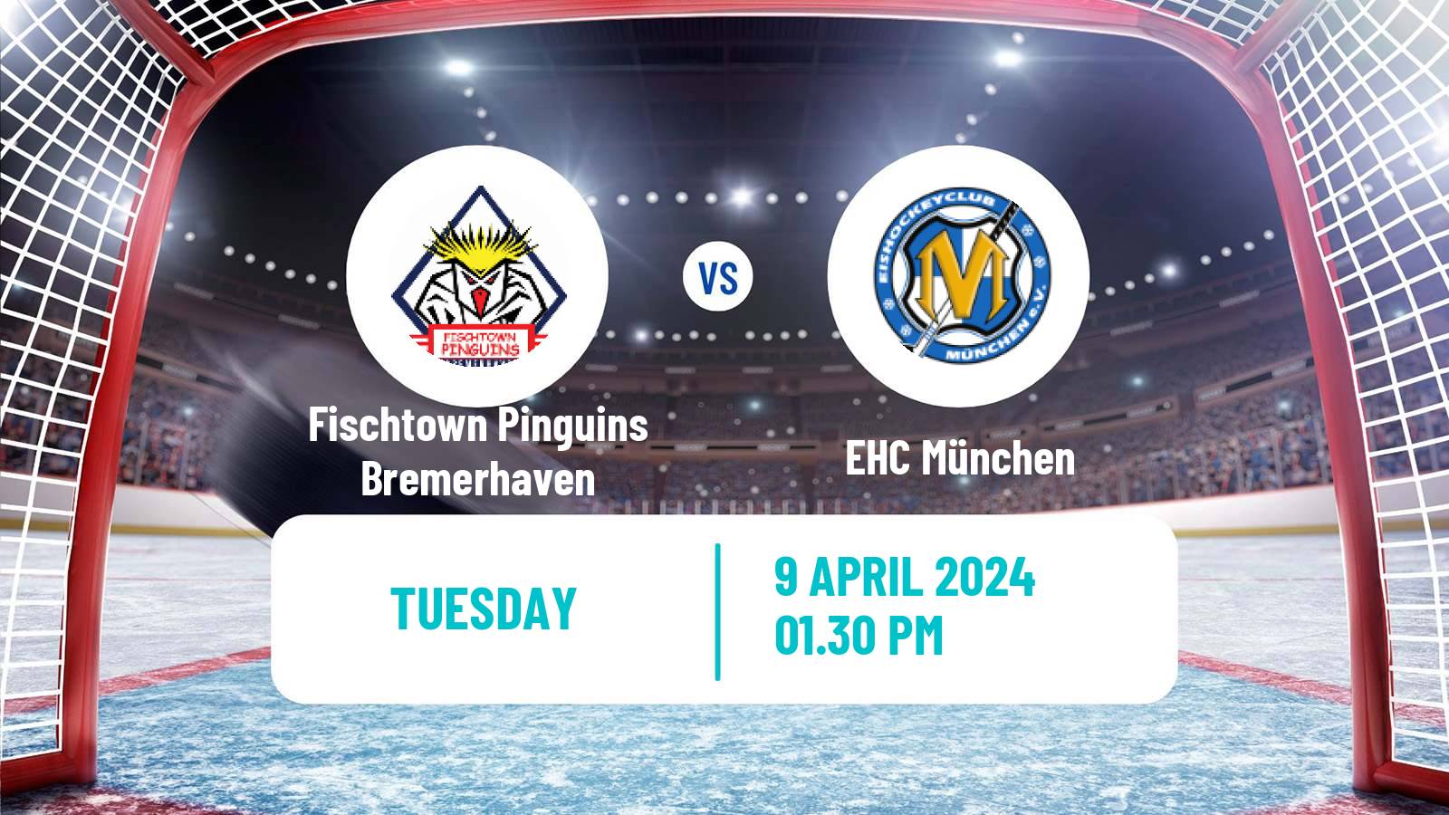 Hockey German Ice Hockey League Fischtown Pinguins Bremerhaven - EHC München
