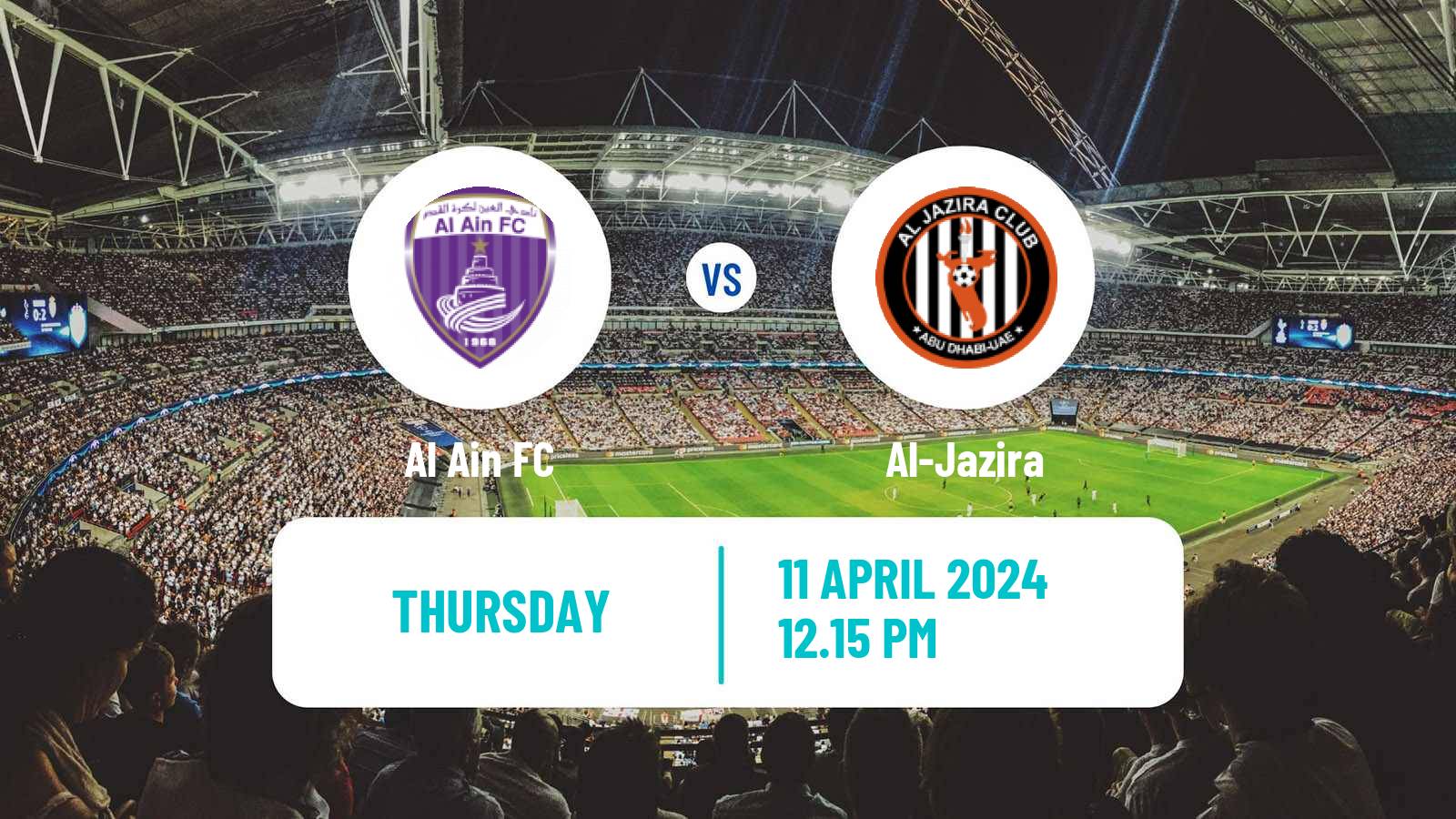 Soccer UAE Football League Al Ain - Al-Jazira