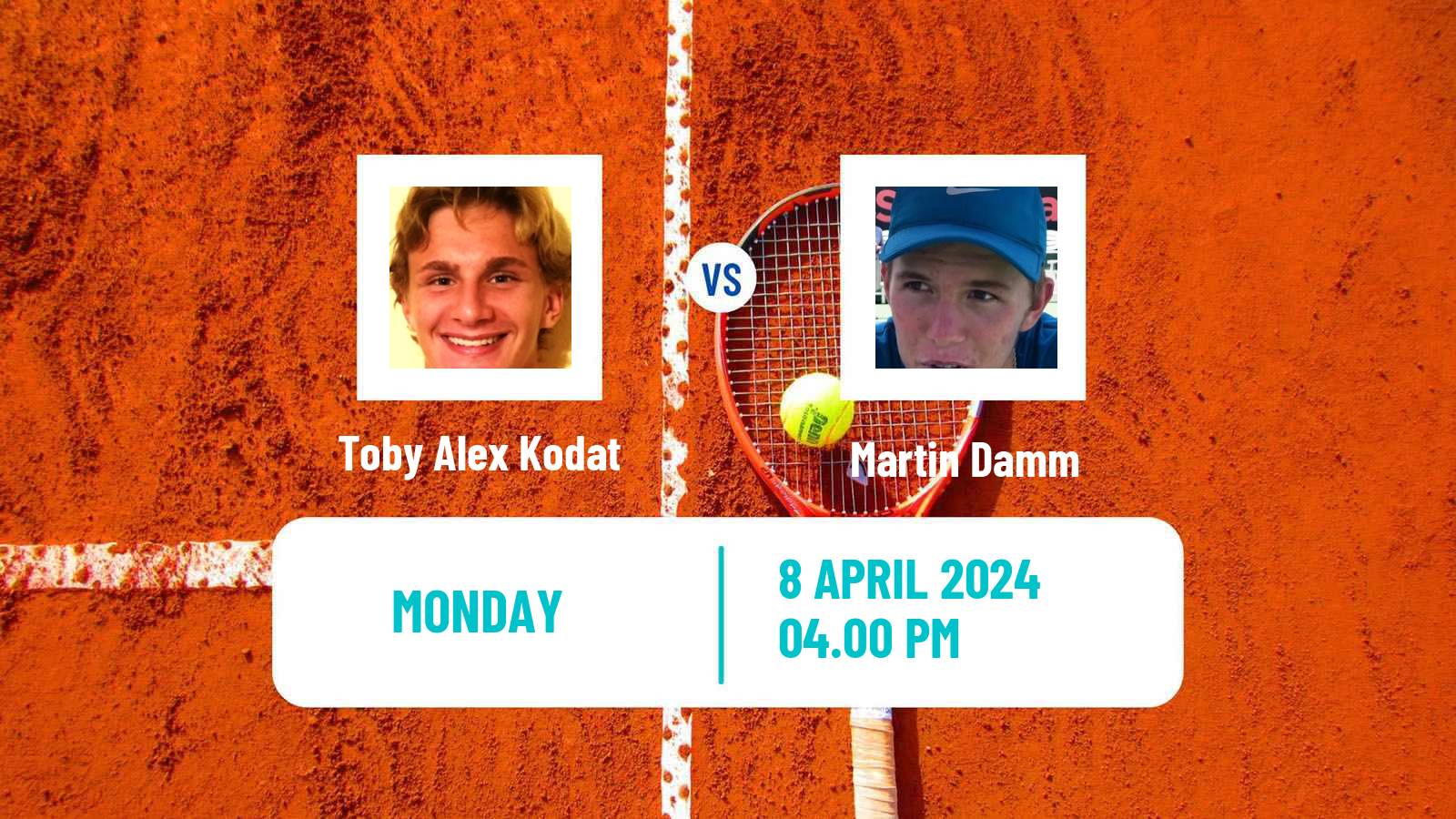 Tennis Sarasota Challenger Men Toby Alex Kodat - Martin Damm