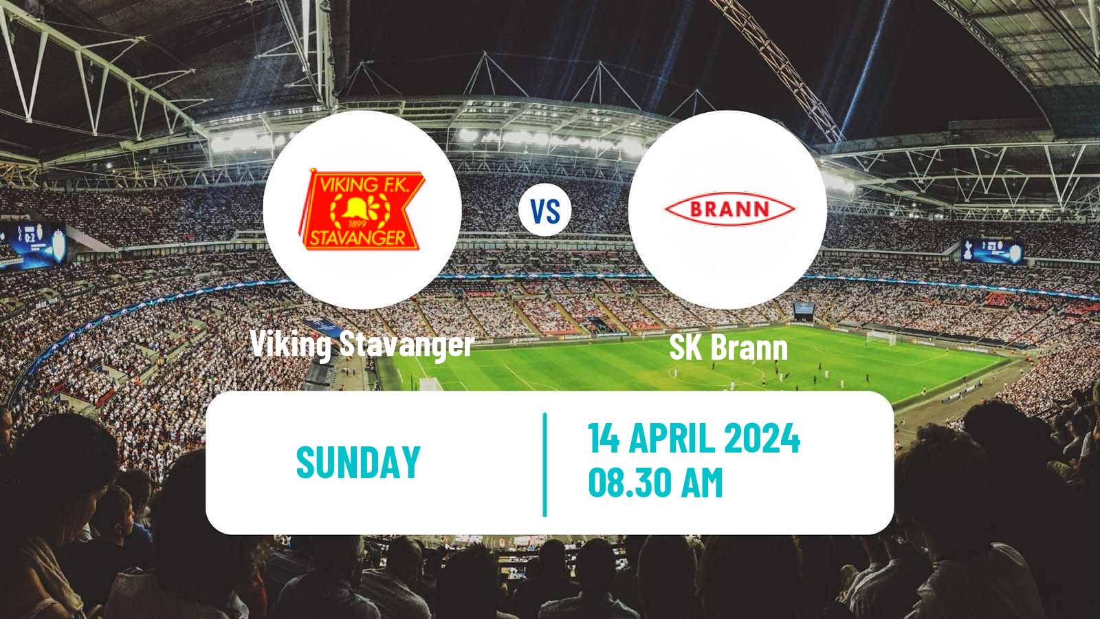 Soccer Norwegian Eliteserien Viking Stavanger - Brann