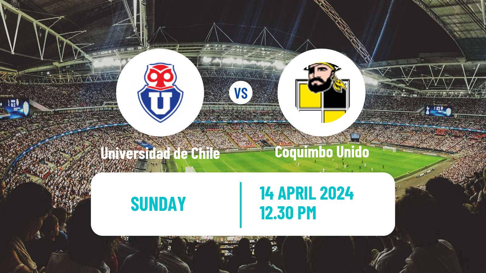 Soccer Chilean Primera Division Universidad de Chile - Coquimbo Unido