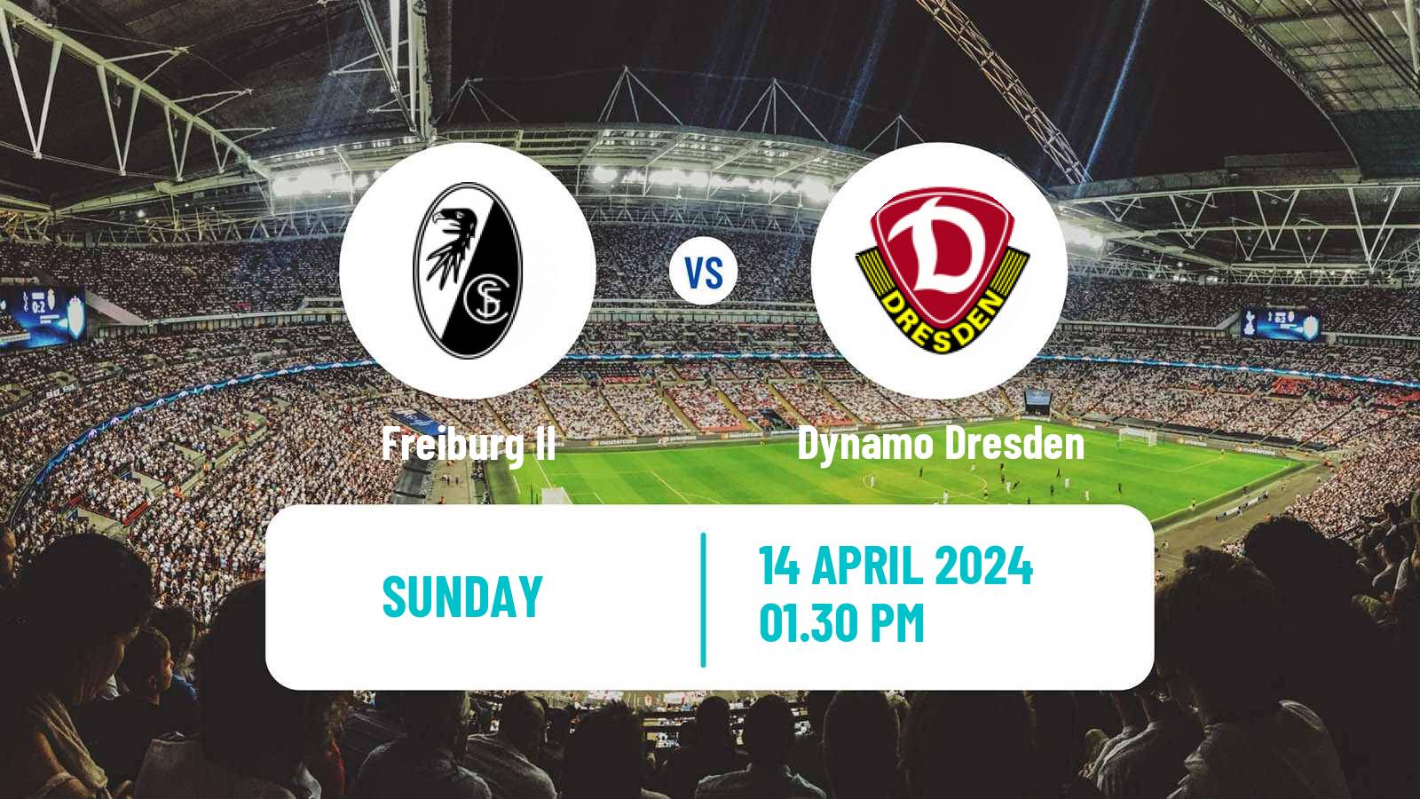 Soccer German 3 Bundesliga Freiburg II - Dynamo Dresden