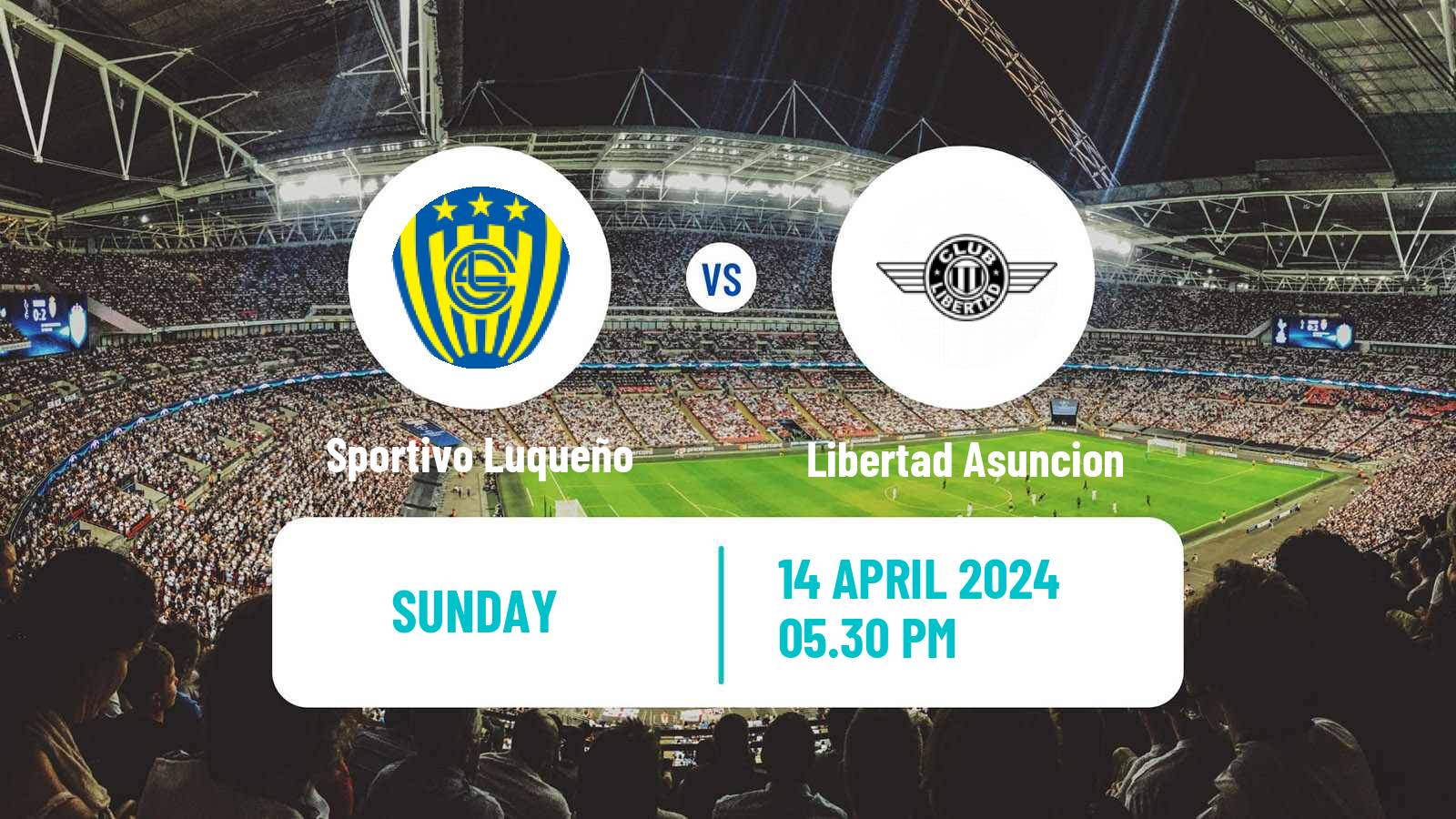 Soccer Paraguayan Primera Division Sportivo Luqueño - Libertad Asuncion