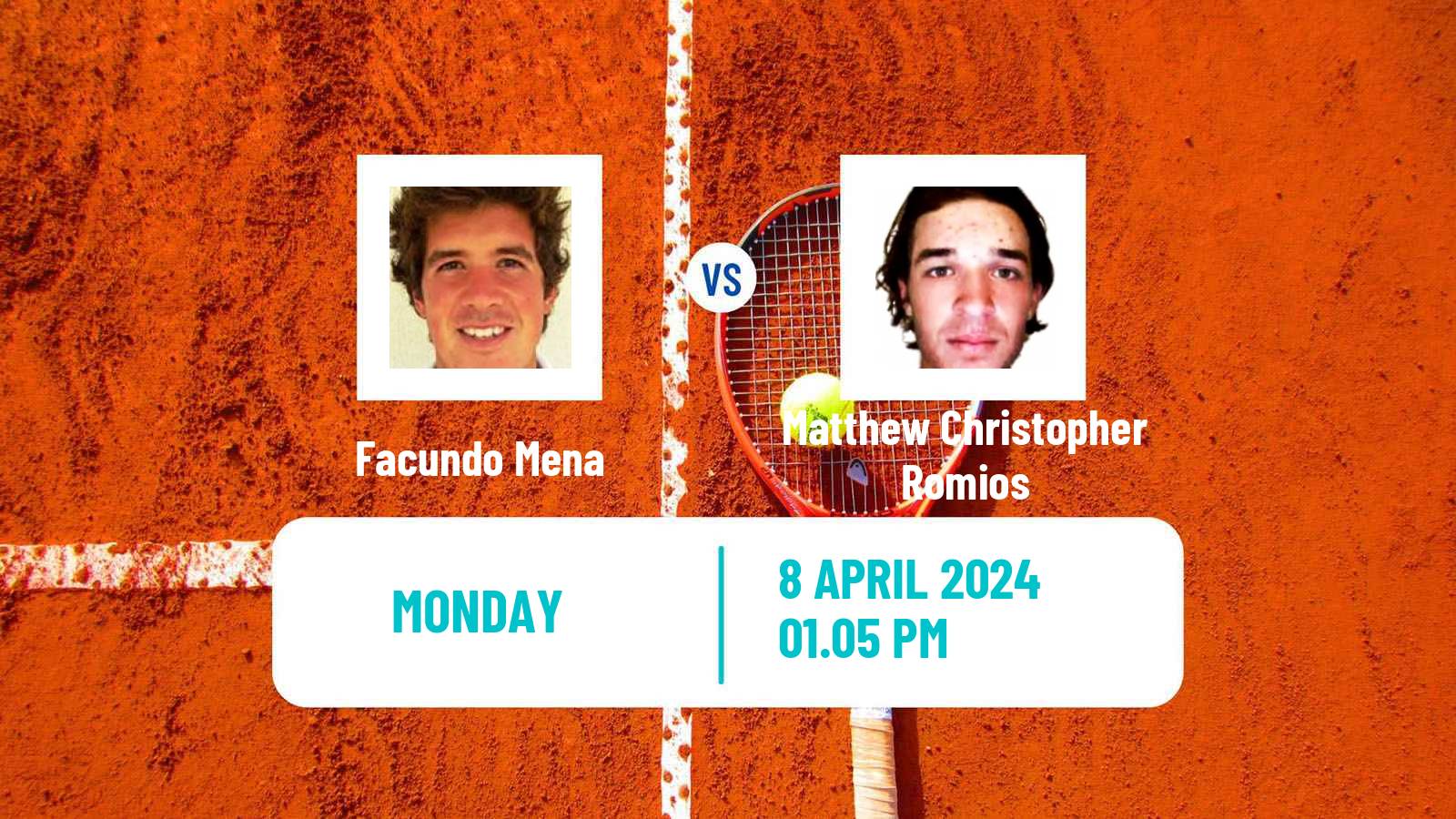 Tennis Morelos Challenger Men Facundo Mena - Matthew Christopher Romios