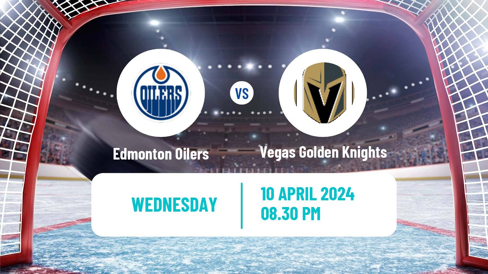 Hockey NHL Edmonton Oilers - Vegas Golden Knights