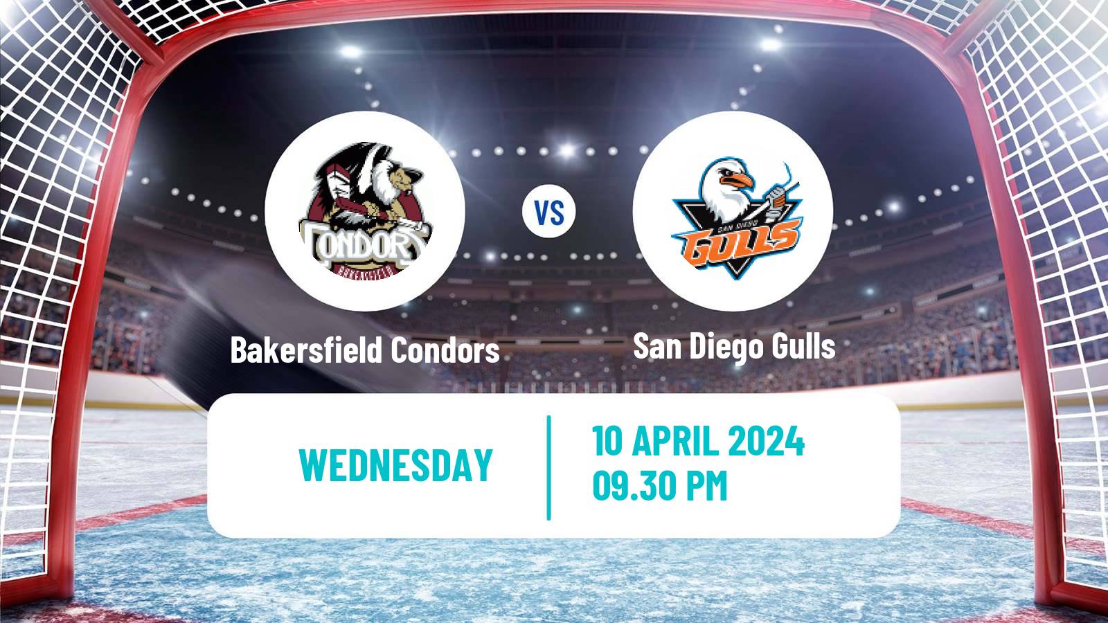 Hockey AHL Bakersfield Condors - San Diego Gulls