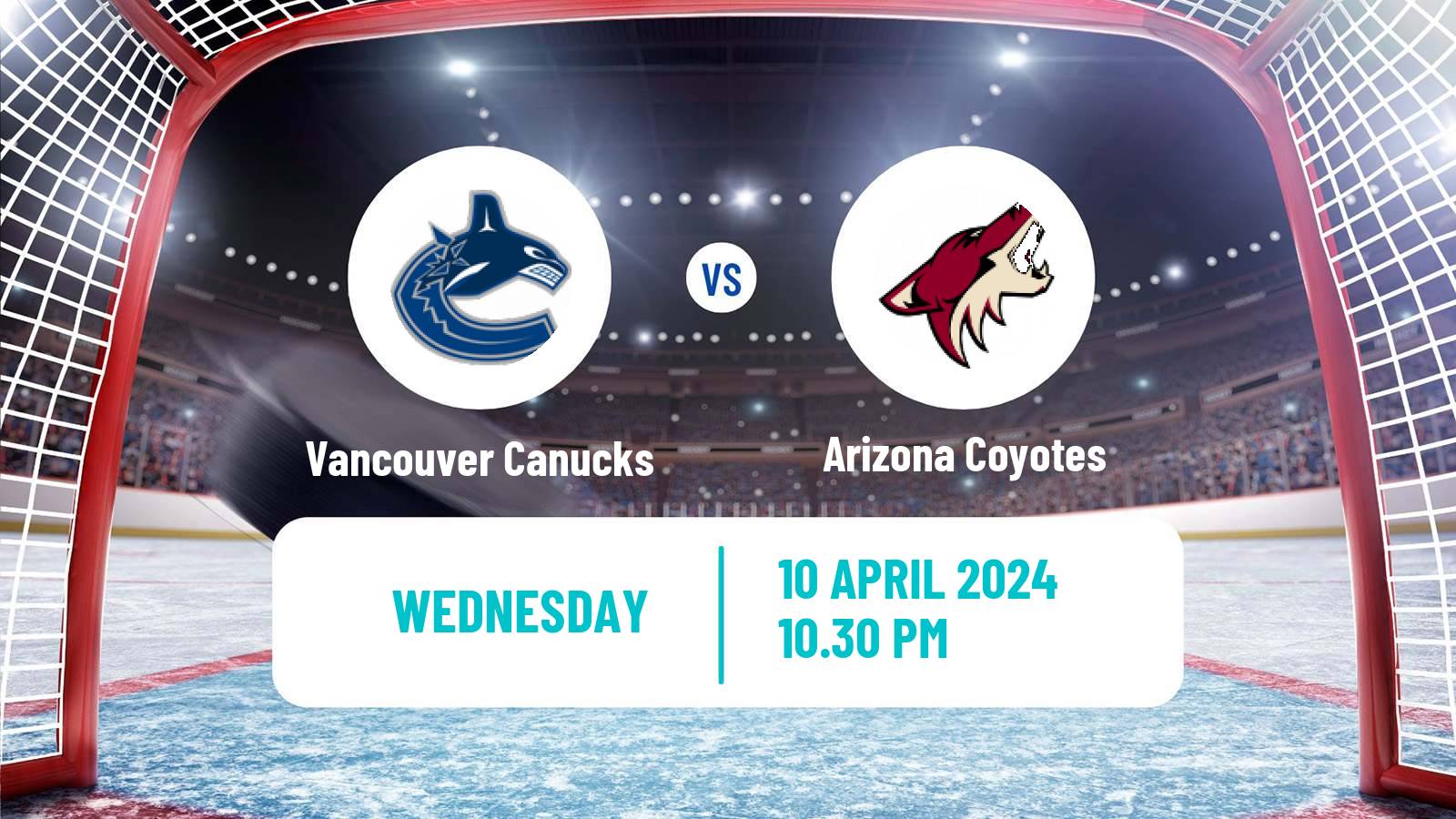 Hockey NHL Vancouver Canucks - Arizona Coyotes