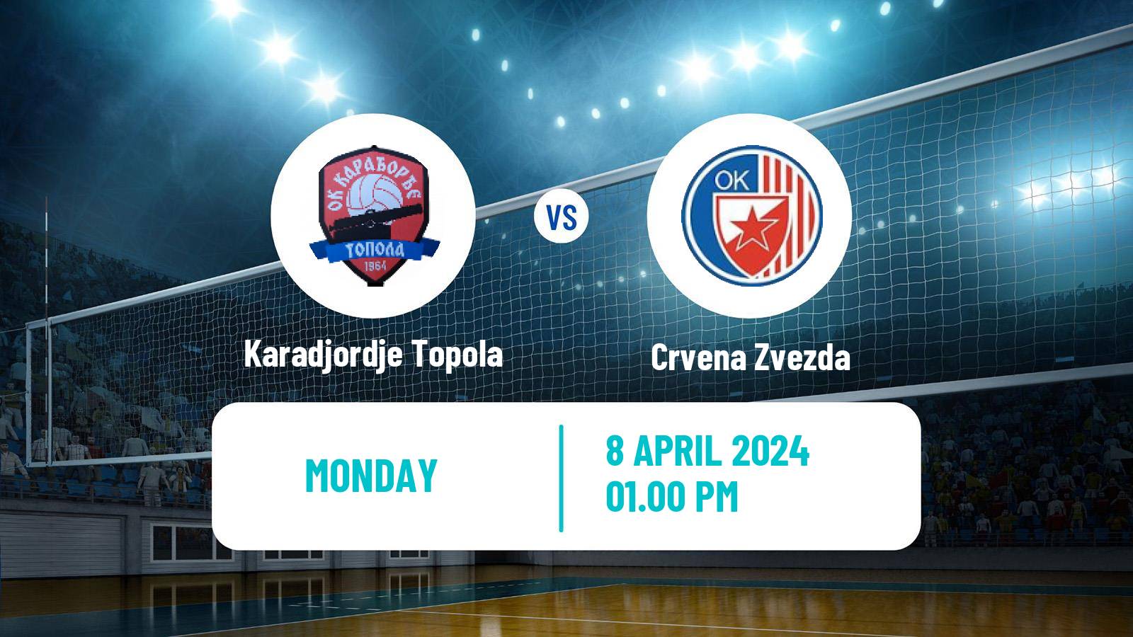 Volleyball Serbian Liga Volleyball Karadjordje Topola - Crvena Zvezda