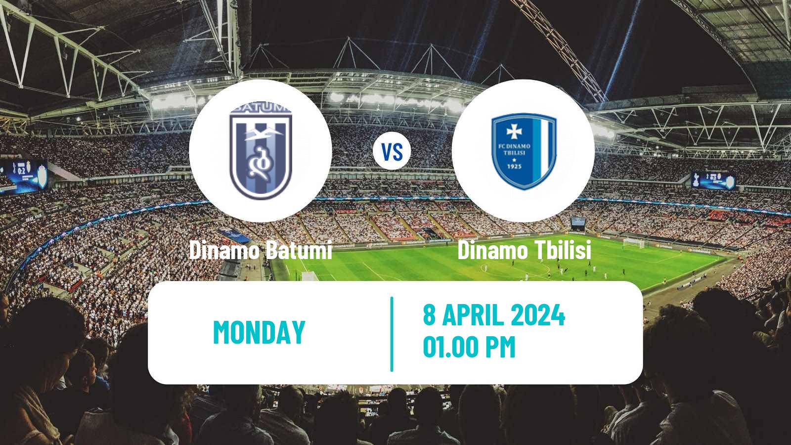 Soccer Georgian Erovnuli Liga Dinamo Batumi - Dinamo Tbilisi