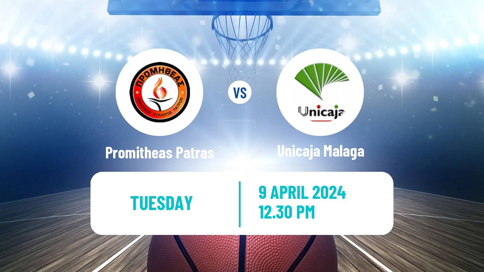 Basketball Champions League Basketball Promitheas Patras - Unicaja Malaga