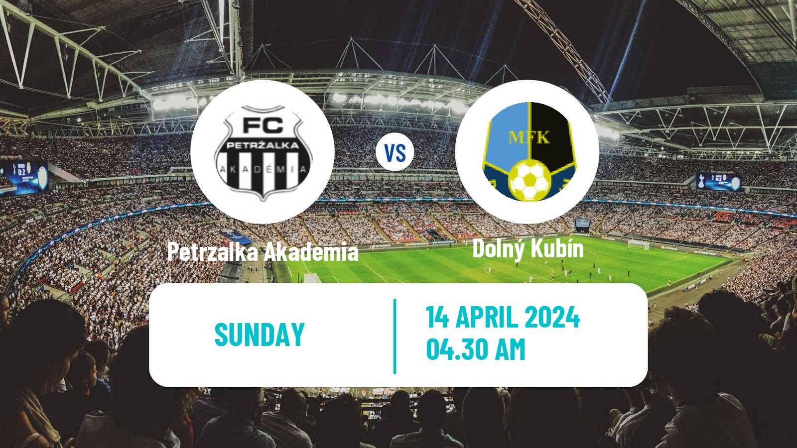 Soccer Slovak 2 Liga Petrzalka Akademia - Dolný Kubín